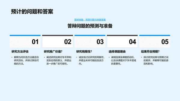 硕士论文答辩技巧PPT模板