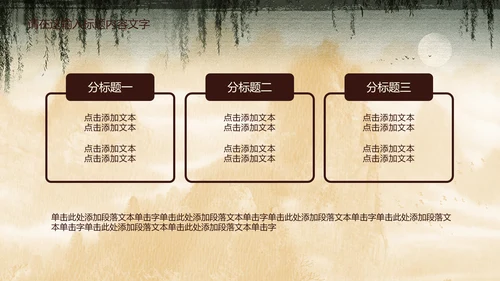 创意中国风孔雀ppt动态模板
