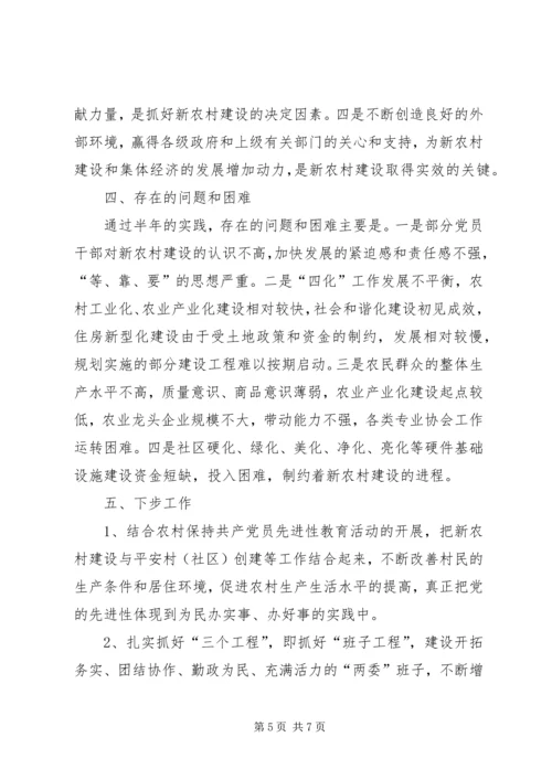 乡镇社会主义新农村建设工作总结.docx