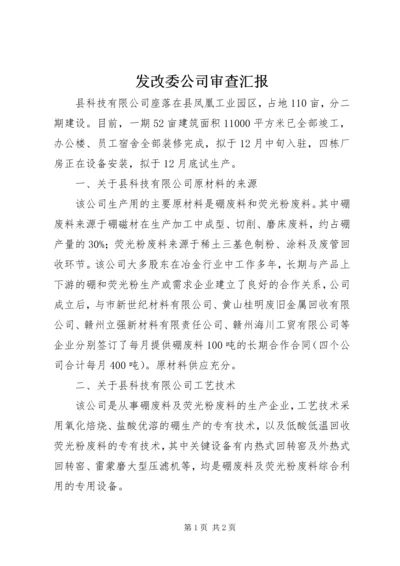 发改委公司审查汇报.docx