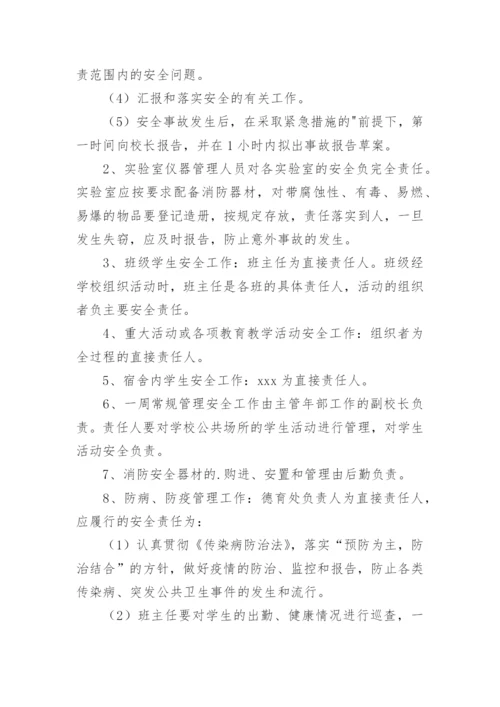 学校安全工作考核办法及奖惩制度.docx