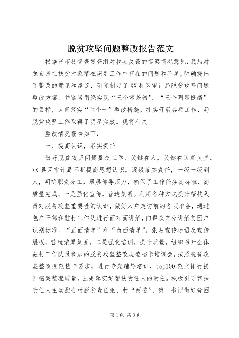 脱贫攻坚问题整改报告范文.docx