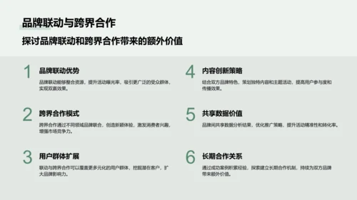 绿色商务风通用行业活动策划方案PPT模板