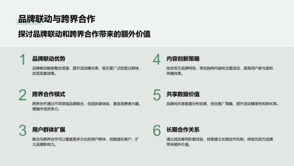 绿色商务风通用行业活动策划方案PPT模板