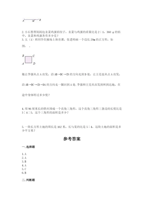 北师大版数学六年级下册期末测试卷附参考答案【研优卷】.docx