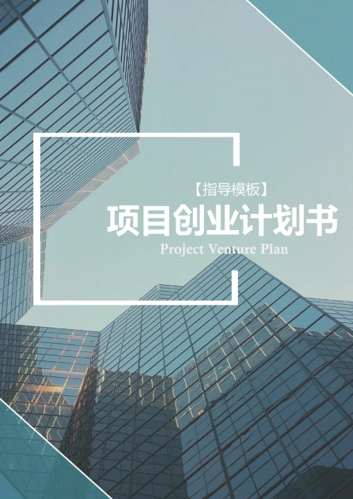 创业项目计划书指导模板