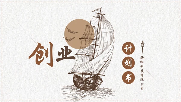 创意复古融资投资商业计划书PPT模板