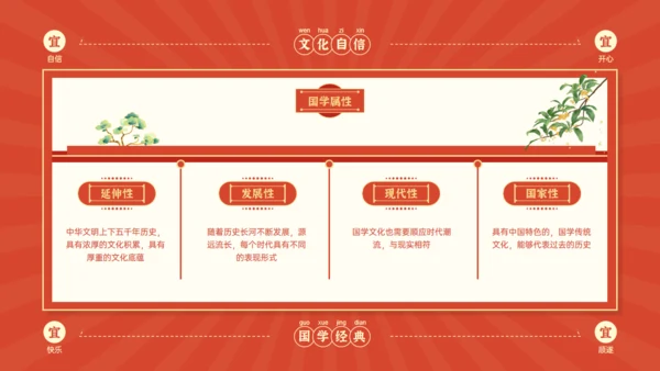 弘扬国学经典传承中华文化醒狮狮子头通用PPT模板