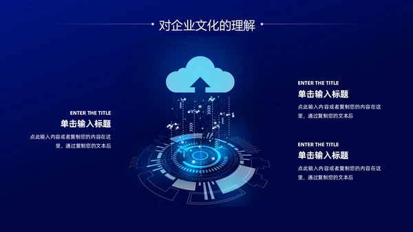 蓝色紫色科技风试用期转正答辩PPT模板