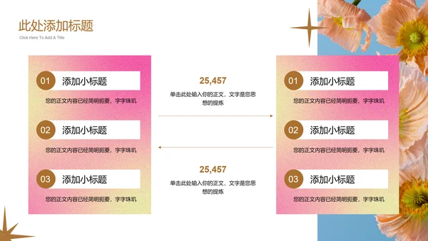 粉色弥散渐变小清新通用PPT演示模板