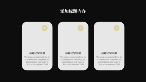 黑金奢华风公司企业宣传通用PPT模板