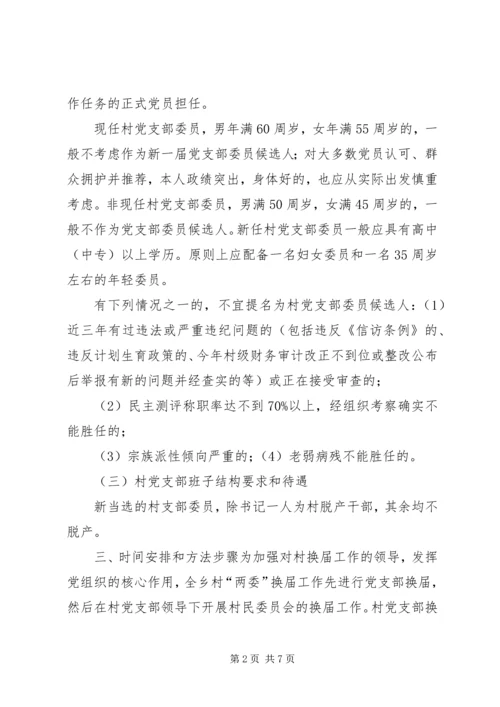 郭杖子乡村党支部换届工作实施方案.docx