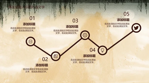 创意中国风孔雀ppt动态模板
