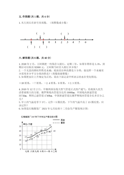 北京版六年级下册期末真题卷及参考答案（最新）.docx