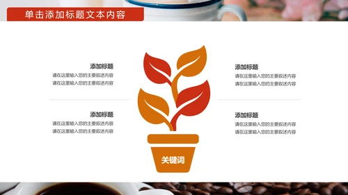 美味休闲下午茶咖啡厅介绍咖啡介绍PPT模板
