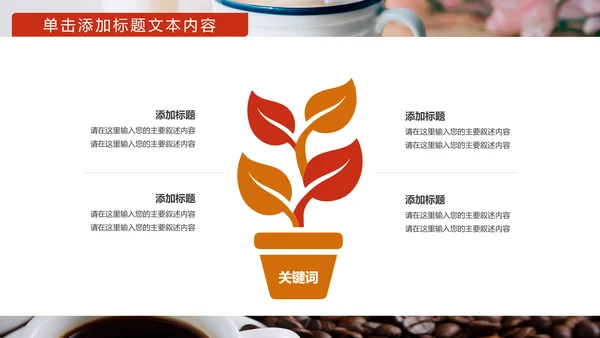 美味休闲下午茶咖啡厅介绍咖啡介绍PPT模板