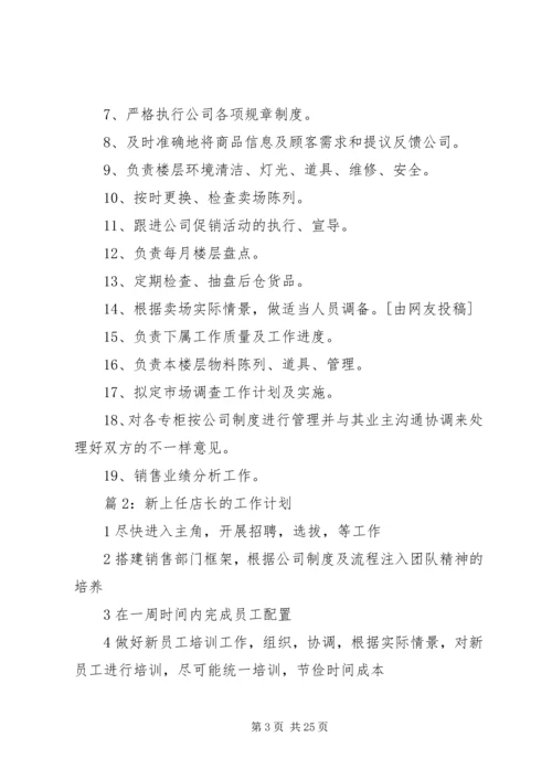 新上任店长的工作计划优选10篇.docx