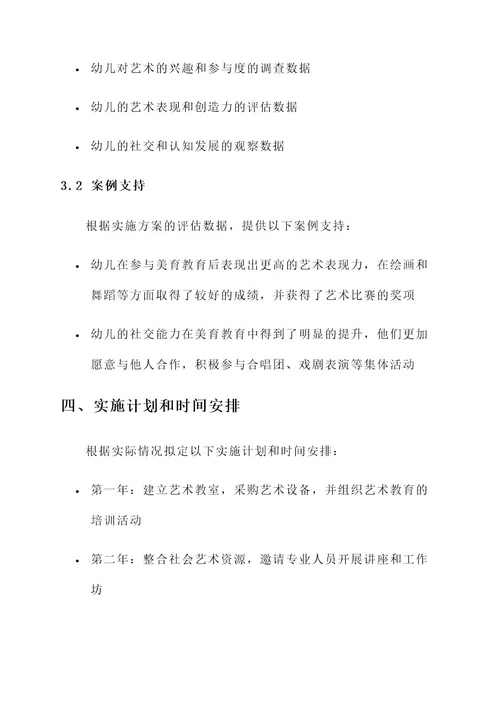 幼儿园美育改革实施方案