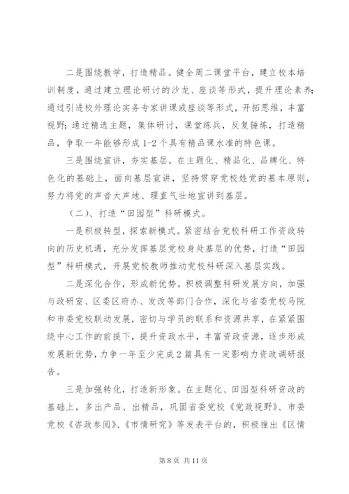 党校工作思路范文.docx