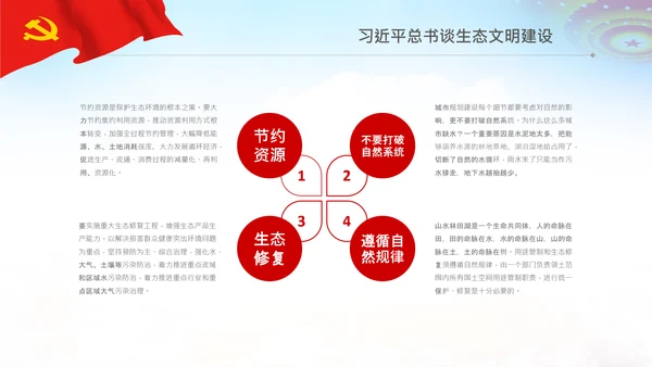 共建生态文明美丽中国世博会讲话PPT模板