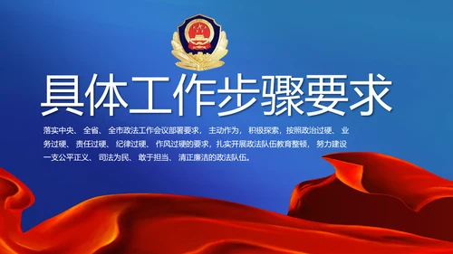 全国开展政法队伍教育整顿党课PPT