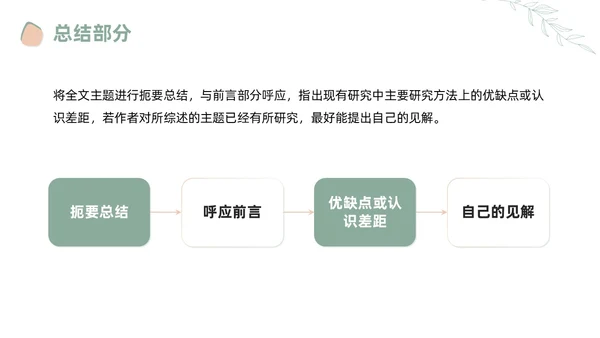 莫兰迪风如何写好文献综述PPT课件