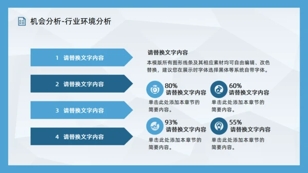 SWOT企业项目工作分析通用PPT模板