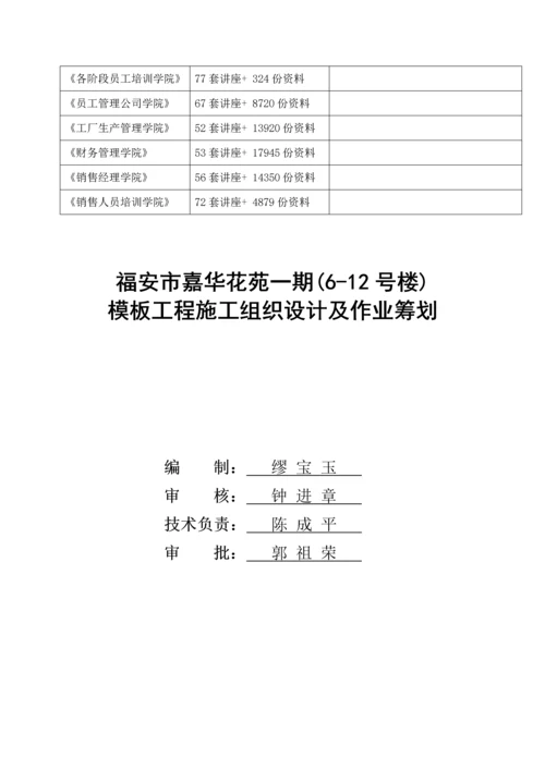 模板关键工程综合施工组织设计及作业综合计划.docx