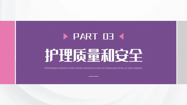 紫粉色形状插画简约风护士长述职报告通用PPT模板