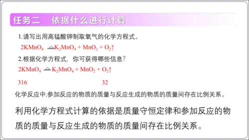 【高效备课】2024人教新版九上化学--5.2.3根据化学方程式进行简单计算（教学课件）