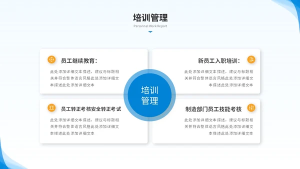 简约商务人力资源年终总结人事工作总结工作汇报述职ppt模板