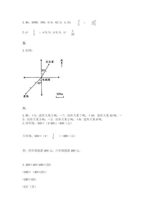 小学毕业班数学检测题附完整答案【必刷】.docx