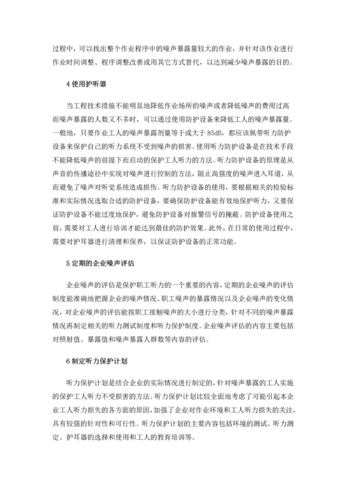职业噪声危害对策研究现状.docx