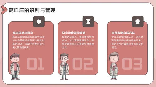 粉色插画风医疗教育科普PPT模板