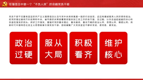 强信念守纪律讲道德有担当做一个不负人民的合格党员干部