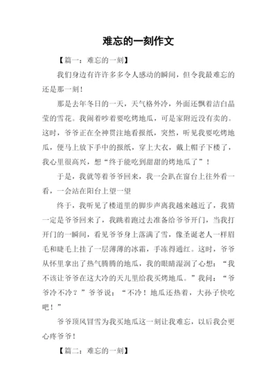 难忘的一刻作文.docx