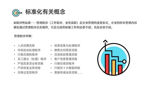 红蓝黄商务插画风标准化管理培训PPT模板