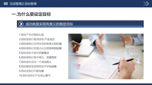 高绩效管理五项管理PPT模板