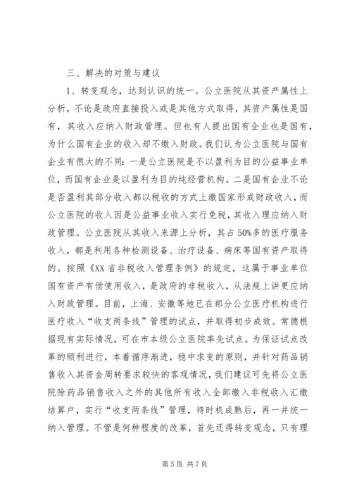 公立医院财务收支管理的调查与思考.docx