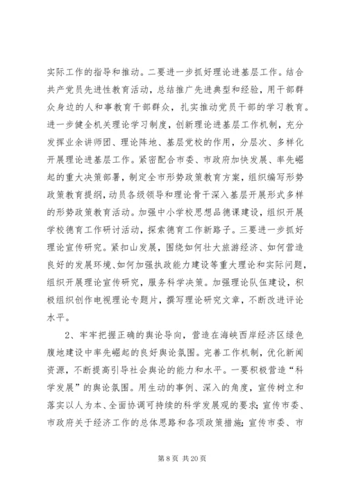 市宣传思想工作大会发言稿.docx