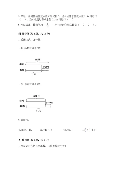 小学六年级下册数学期末综合素养卷带答案（实用）