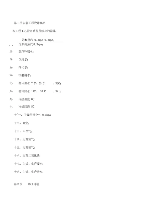 工艺管道安装施工方案