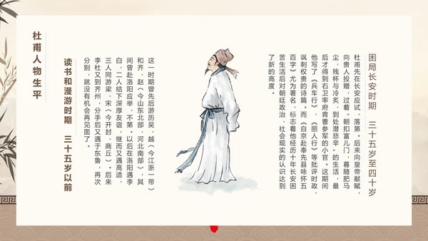 诗人杜甫PPT模板