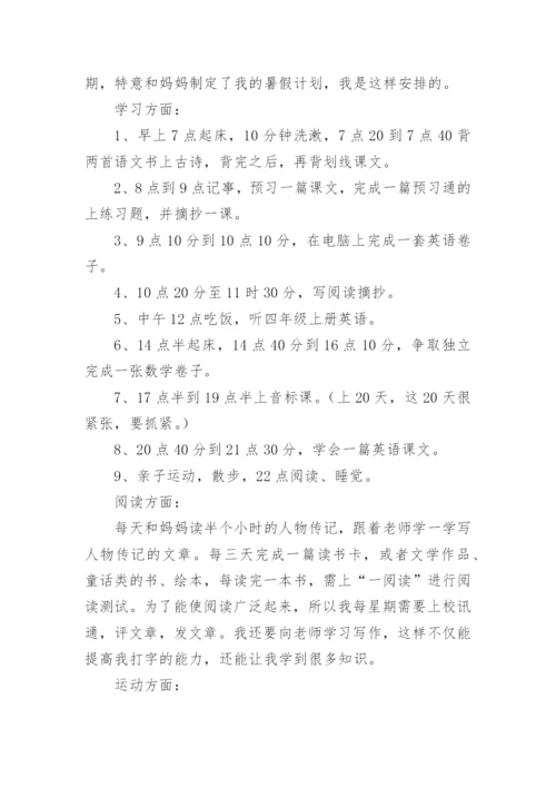 初二升初三暑假安排计划.docx