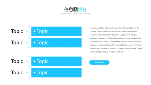 蓝色简洁创意公司简介商务通用PPT模板