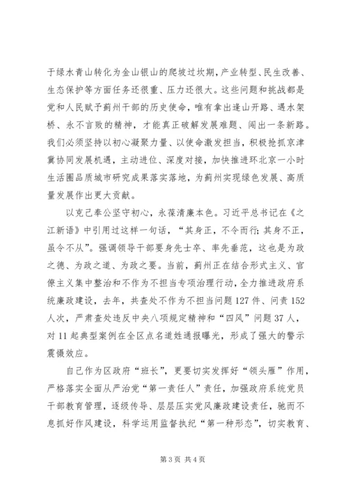 区长主题教育研讨发言和心得体会.docx