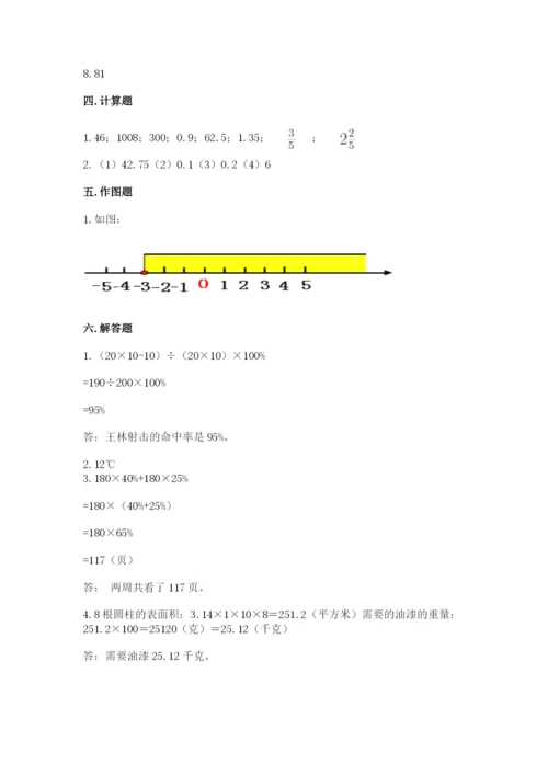 六年级下册数学期末测试卷附参考答案【轻巧夺冠】.docx