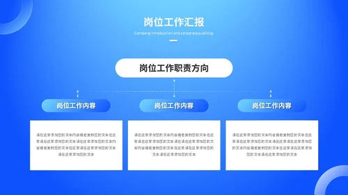 蓝色渐变科技风工作总结工作汇报ppt模板