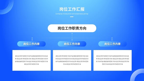 蓝色渐变科技风工作总结工作汇报ppt模板