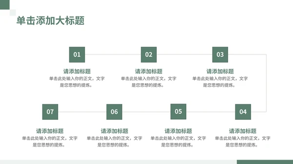 绿色简约学术风学术报告通用PPT模板
